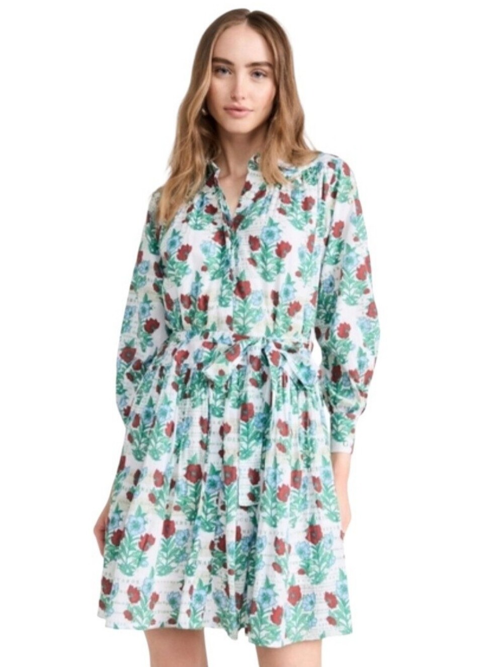 Ro's Garden Hawaii Floral Dress Size S 100% Cotton Cottagecore Boho Anthropologi